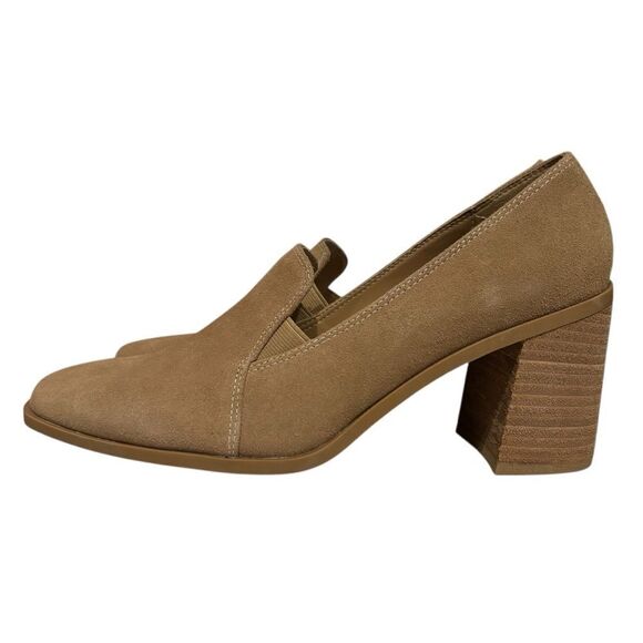 Joie NWT JJ Weverly Women's Tan Neutral Block Heel Slip on Loafers 9 - Picture 4 of 13